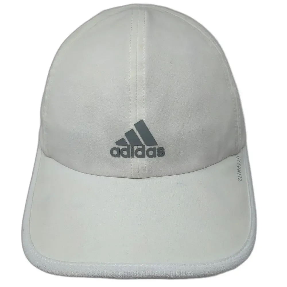 adidas Baseball Cap White One Size Climalite Mesh Performance Strapback Hat